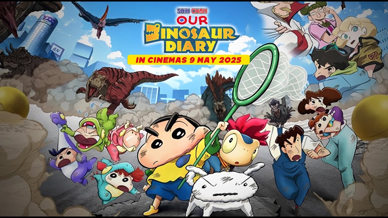 Shinchan Our Dinosaur Diary (2025) Hindi Dubbed Movie BluRay